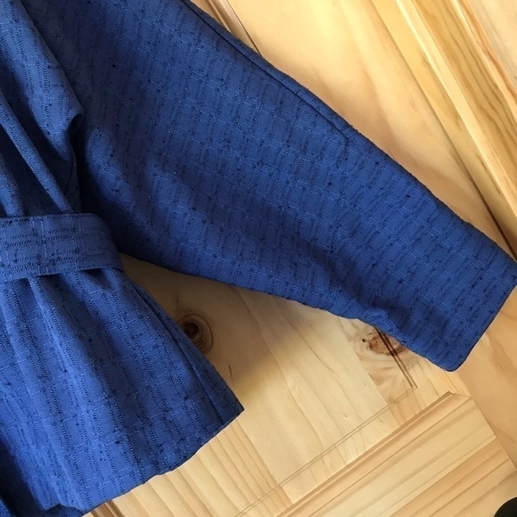 VINTAGE Ann Chabrol dolman sleeve belted textured blazer size 9 - Picture 5 of 10